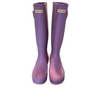 Hunter Lavender Over the Knee Boots